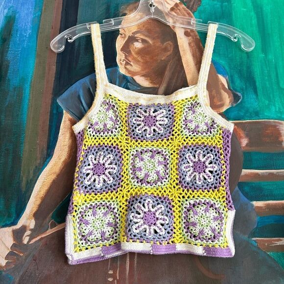 Bershka Tops - HOST PICK Bershka Crochet  Summer Tank Top S